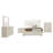 CIARA BEIGE UPHOLSTERED MIRROR