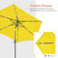 Parasol de marché éclairé 7 pi 6 po Acworth-619214081