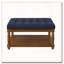 Upholstered Tufted Linen Ottoman Coffee Table-194750471-194750472