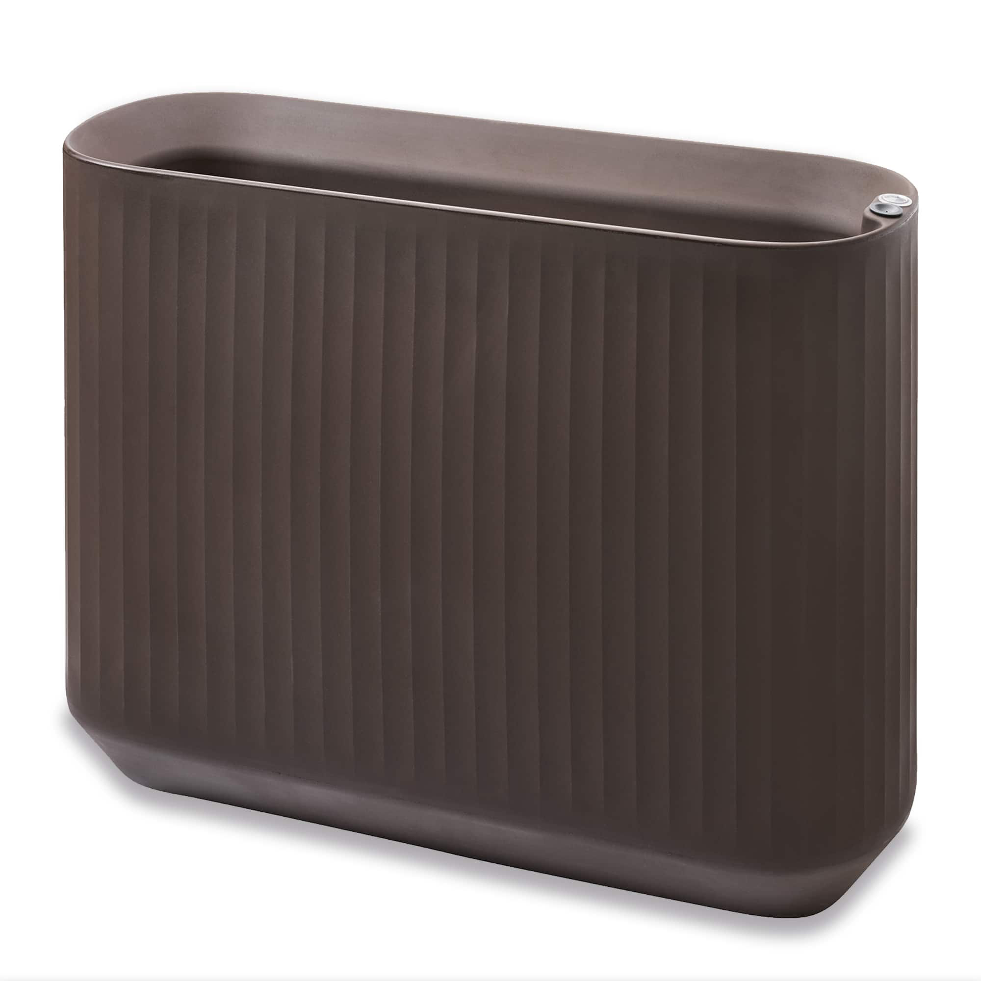 MODULAR SELF WATERING PLANTER BOX, 40" x 14" x 30"H - Privacy Planter Wall, Bark