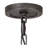 6-Light Dimmable Metal Wagon Wheel Chandelier