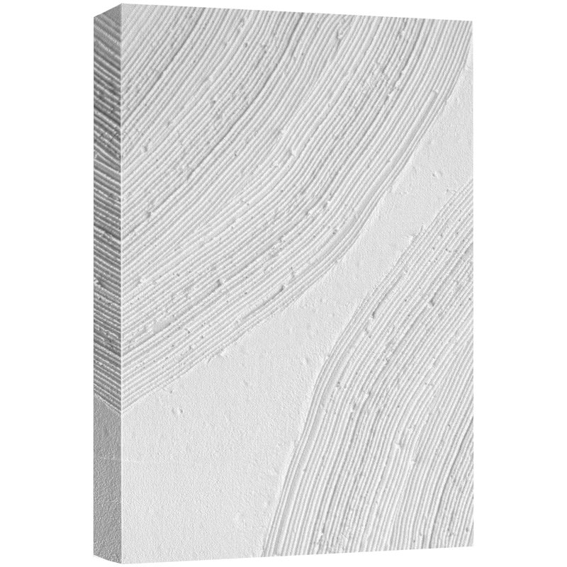 Motif géométrique de lignes minimalistes gris, peinture blanche, cercles à rayures, formes abstraites, minimalisme, décoration murale nordique contemporaine