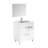 Elegance 31.5'' Single Bathroom Vanity with Ceramic Top with Mirror-46357540