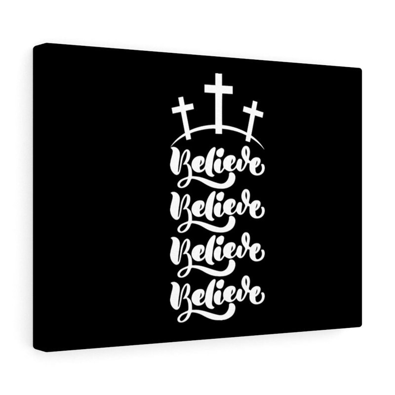 Believe - Wrapped Canvas Print, 28cm H x 36cm W
