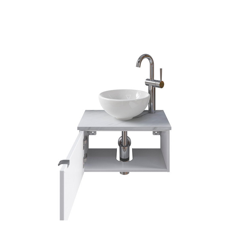 Bathroom Furniture Suite, Right aligned, White