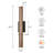 Dimmable 25.2"H LED Wood Wall Sconce