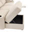 3 Seater Electric Reclining Linen Chaise End Sofa