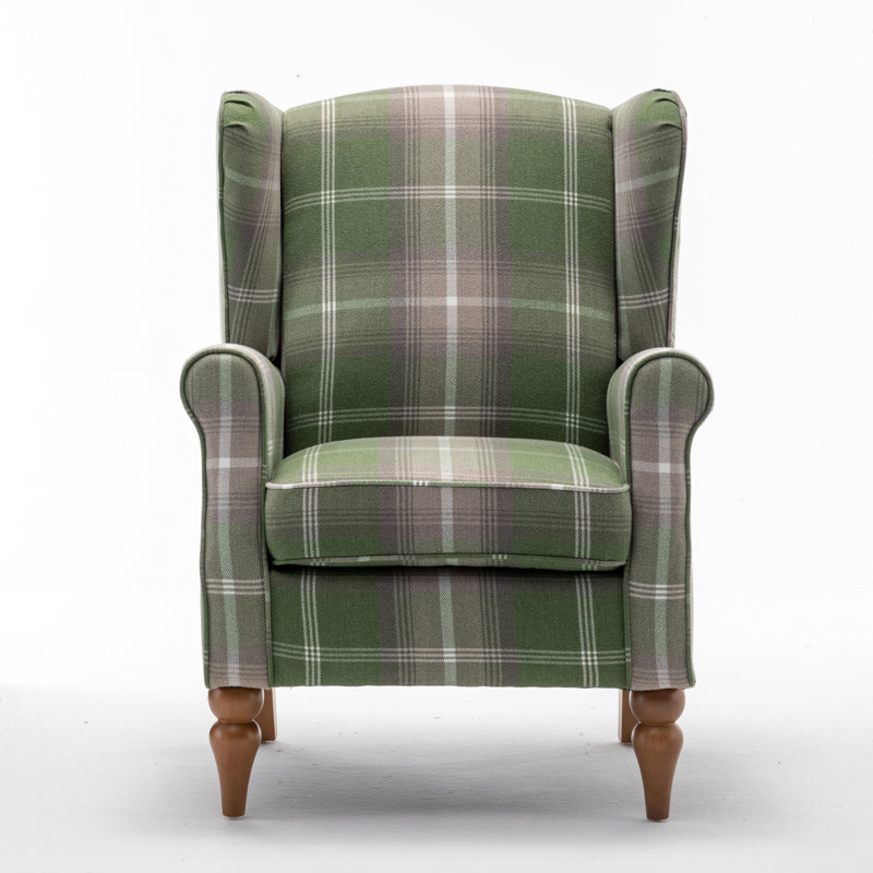 Ponshewaing Upholstered Armchair, Green