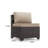 13 Pieces All-Weather Wicker Patio Furniture Set With Propane Fire Pit Table, Swivel Rocking Chairs, And Cushions-146406832