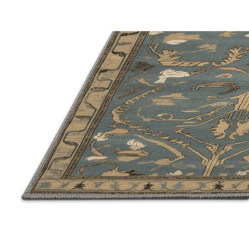 Tapis brun lavable à la machine