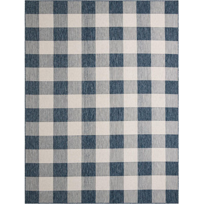 Tapis intérieur / extérieur bleu Borland