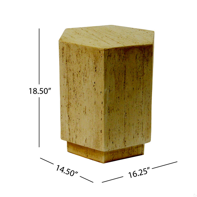 Hexagonal Archaistic Side Table