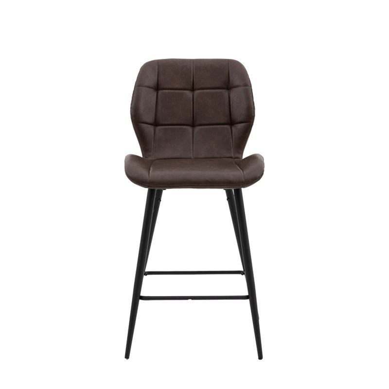 Sanil Upholstered Bar Stool with Iron Frame