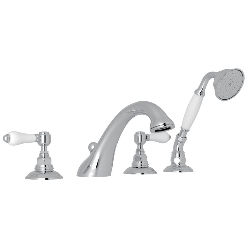 Viaggio® Faucet with Lever Handle and Single Function Hand Shower, Polished Chrome