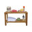 Rectangular Teak Shower Bench With Shelf-57278420-57278421