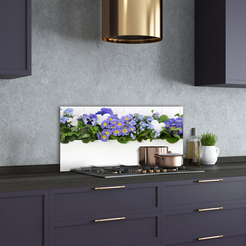 Lovanda 50cm W x 100cm L Glass Peel and Stick Panel