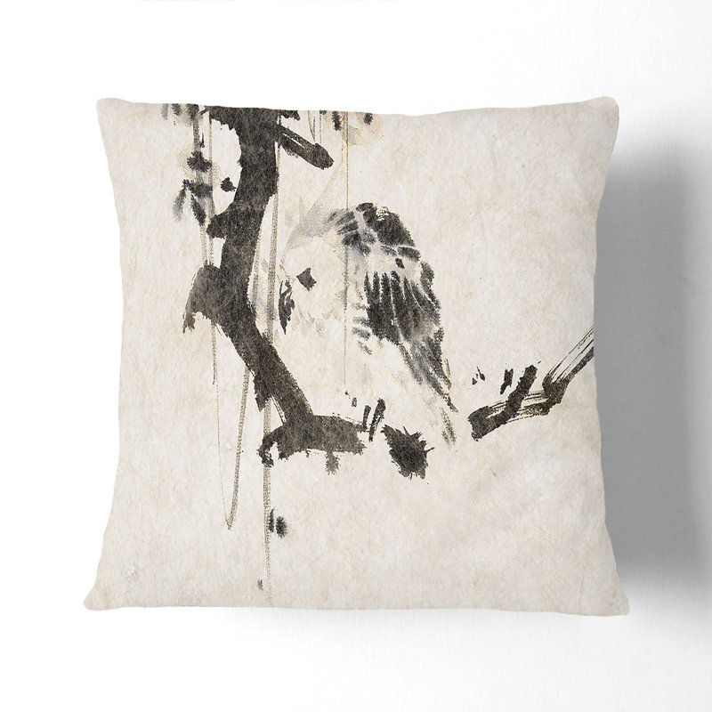 Square Throw Cushion, 40cm H x 40cm W x 15cm D, Black