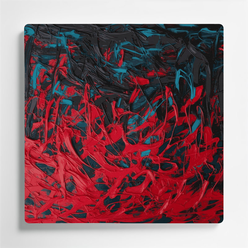 «Neo Expressionism 10», art mural en métal noir