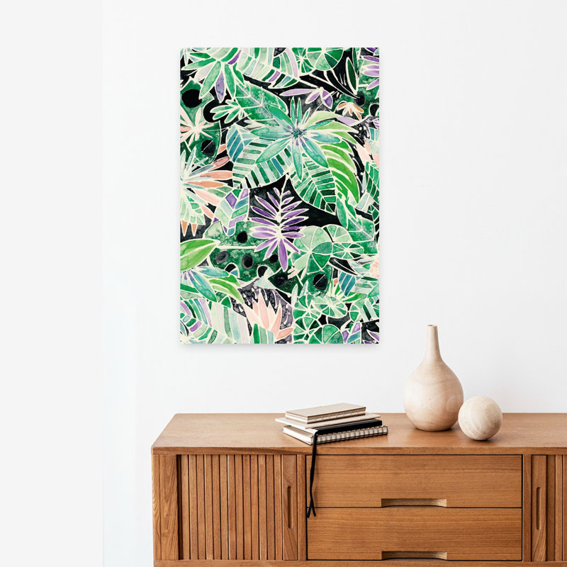 Art contemporain, art mural lilas, H 24 po x l 16 po