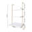 3 Piece Metal Bracket Shelf with Towel Bar
