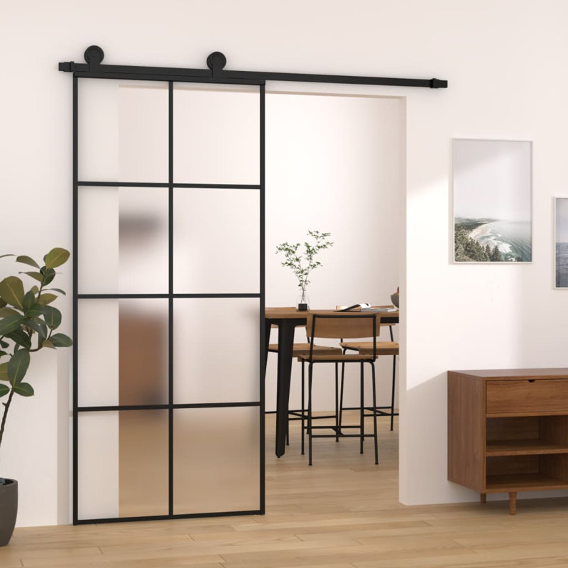 Shackleford Glass Sliding Door, 205cm H x 90cm W