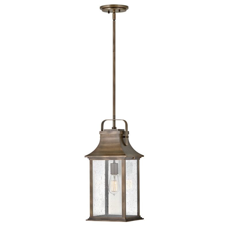 Sereia Outdoor Hanging Lantern, Bronze