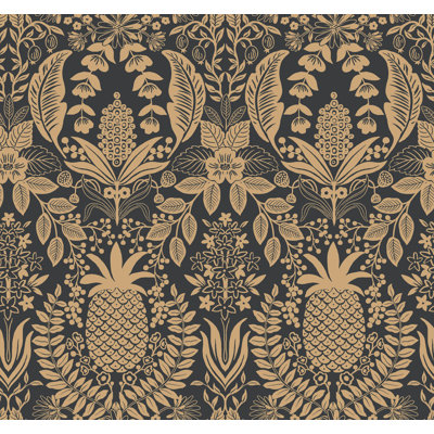 Pineapple Damask Wallpaper