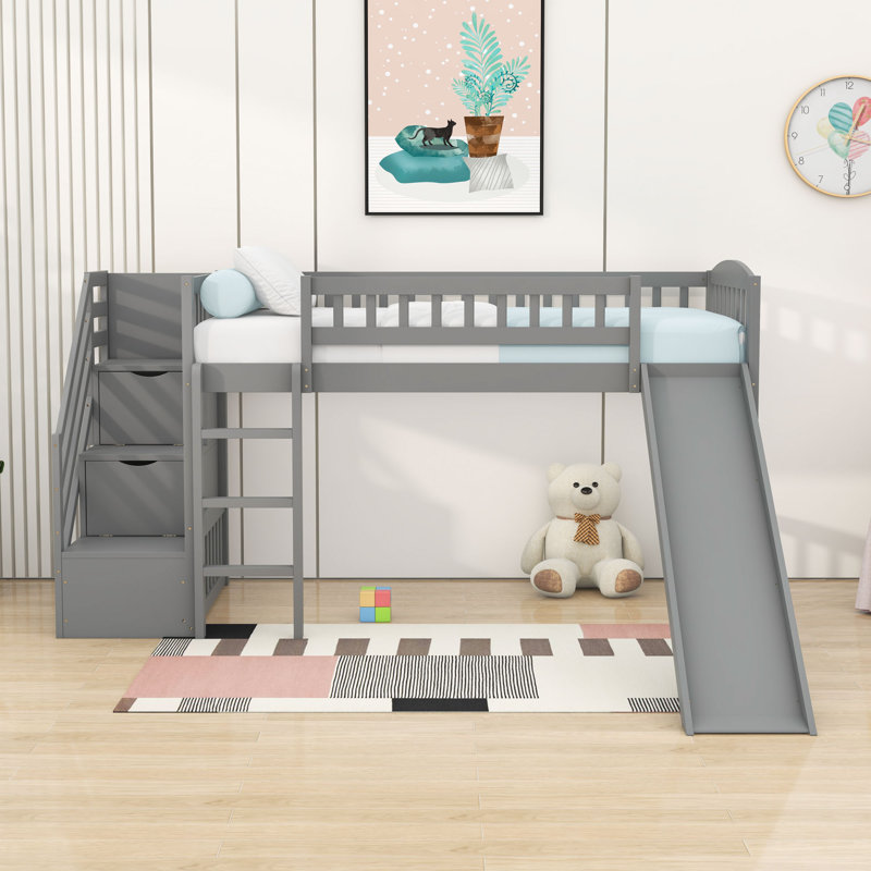 Lit mezzanine simple Erin-Lee par Harriet Bee, gris
