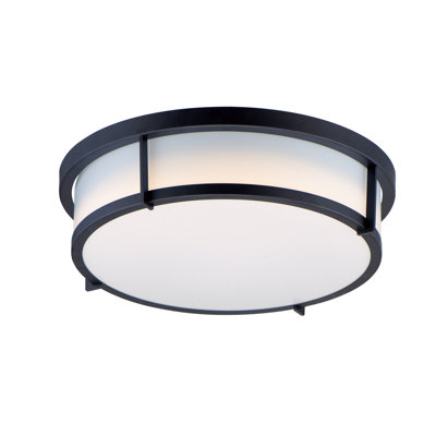 Plafonnier encastré circulaire unique à 1 lumière de 17 po Aura
