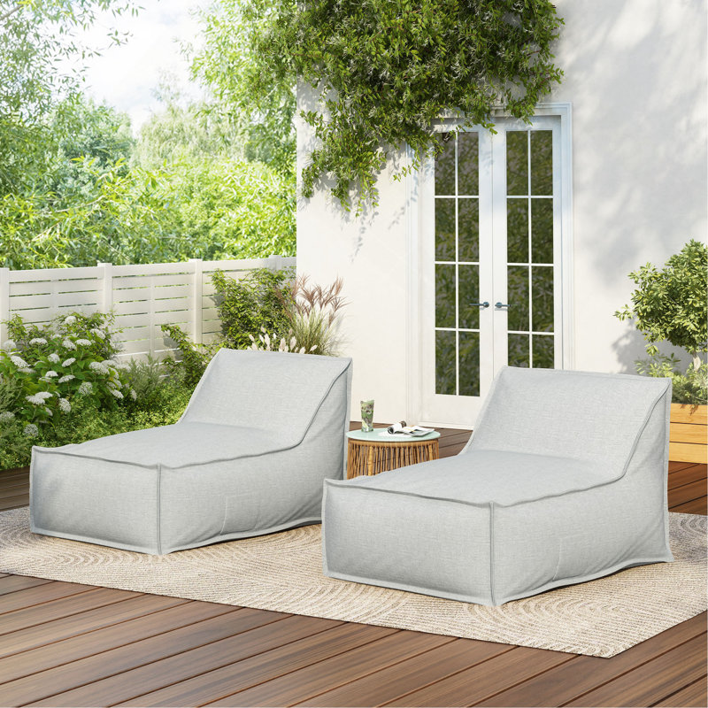 Fauteuil à billes d'extérieur, ensemble de 2