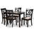 Laurence 5-Pc Solid Wood Dining Set in Sand Fabric Upholstered, 37.4'' H X 18.5'' W X 20.3'' D-2044983746