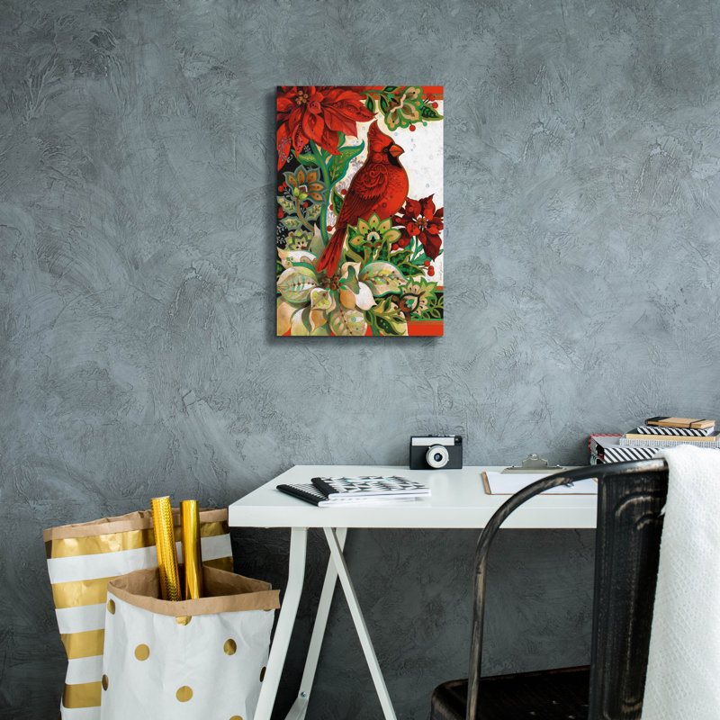 «The Winter Roost» par David Galchutt, art mural sur toile, H 18 po x l 12 po x P 0,75 po