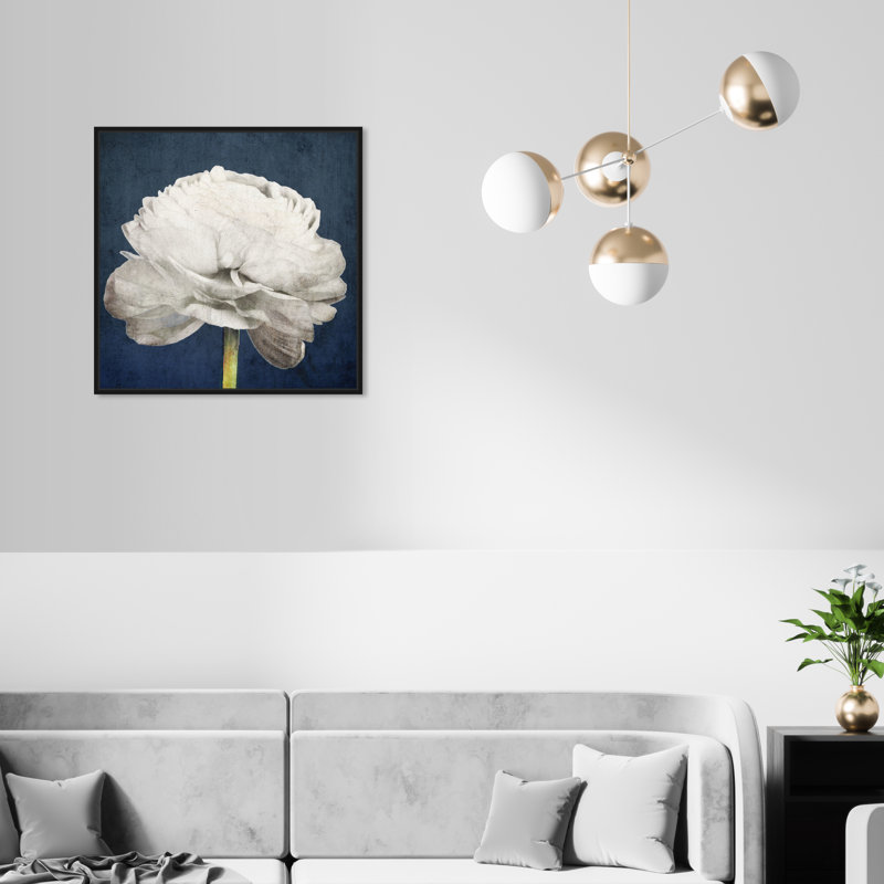 Barroso Riverly Bombshell Bloom II - reproduction d'art, H 30 po x l 30 po, Impression encadrée, Noir