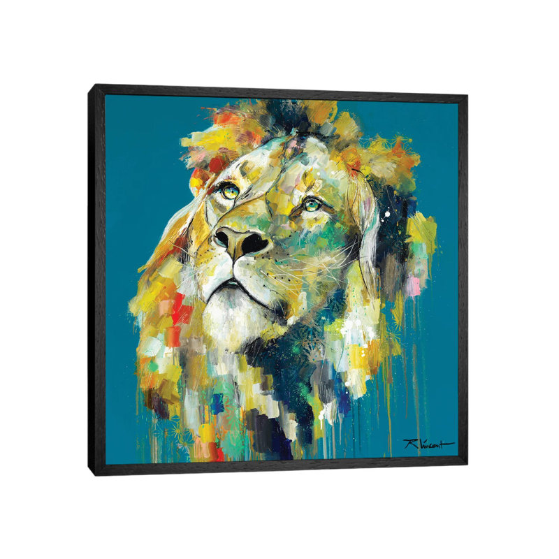 Adam 1 Piece Wall Art on Canvas, 45.72 cm H x 45.72 cm W, Black Framed Canvas