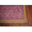 Grand tapis oriental marocain à rayures mauves