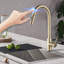 Robinet d'évier de cuisine brossé avec capteur tactile Touch-130720137