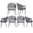 Aleona 6 - Person Patio Dining Set with Rectangular Table , Cushions Included-693179714-693179713