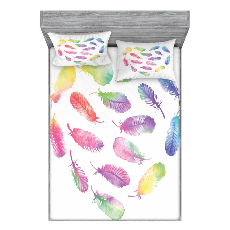 Microfiber Sheet Set, Full Sheet Set with Fitted Sheet