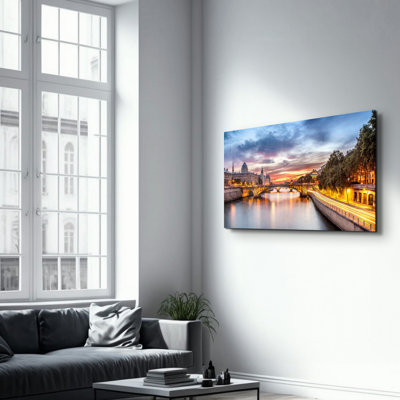 Peinture décorative en verre trempé