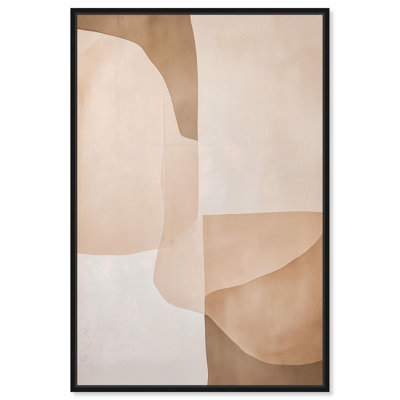 «Forms in Beige II», art géométrique bohème par Art Remedy