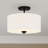 Ralston 2-Light Ceiling Light in Matte Black-1619810751