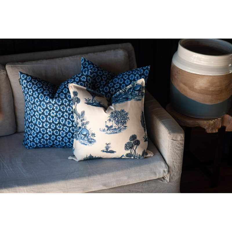 Ardmore Cotton Pillow, Tanzanite