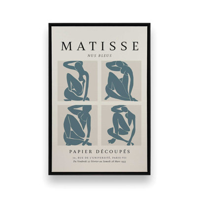 Nus Bleus Matisse, affiche d'art v2