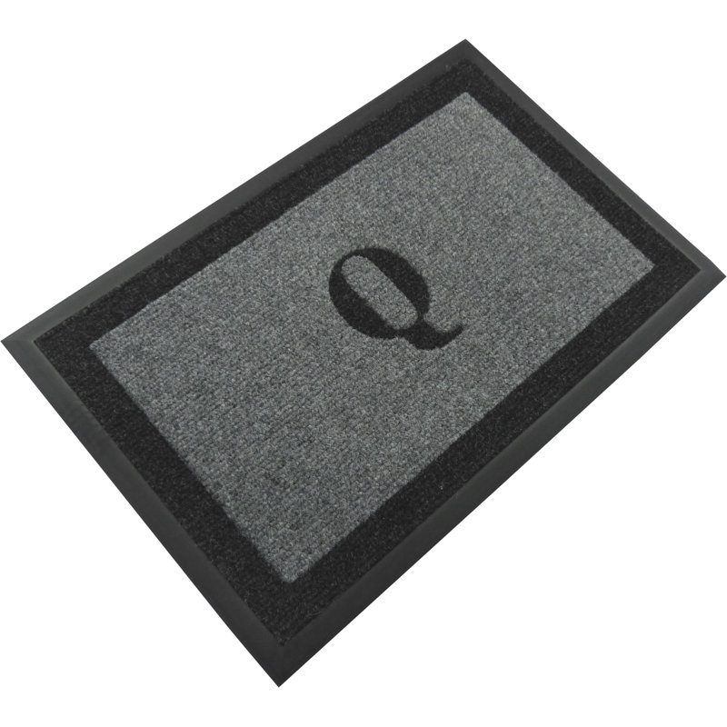 Tapis d'extérieur antidérapant Asai, Gris, Q, l 24 po x L 36 po