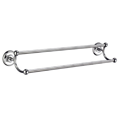 Double barre à serviettes murale 24" Villa, Chrome poli