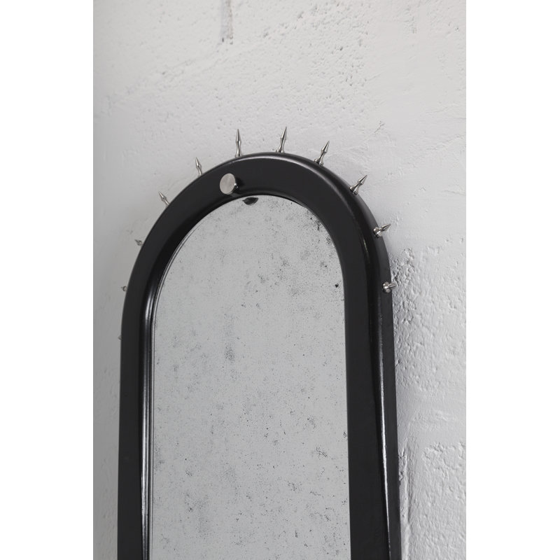Sitiera Solid Wood Wall Mirror, Silver