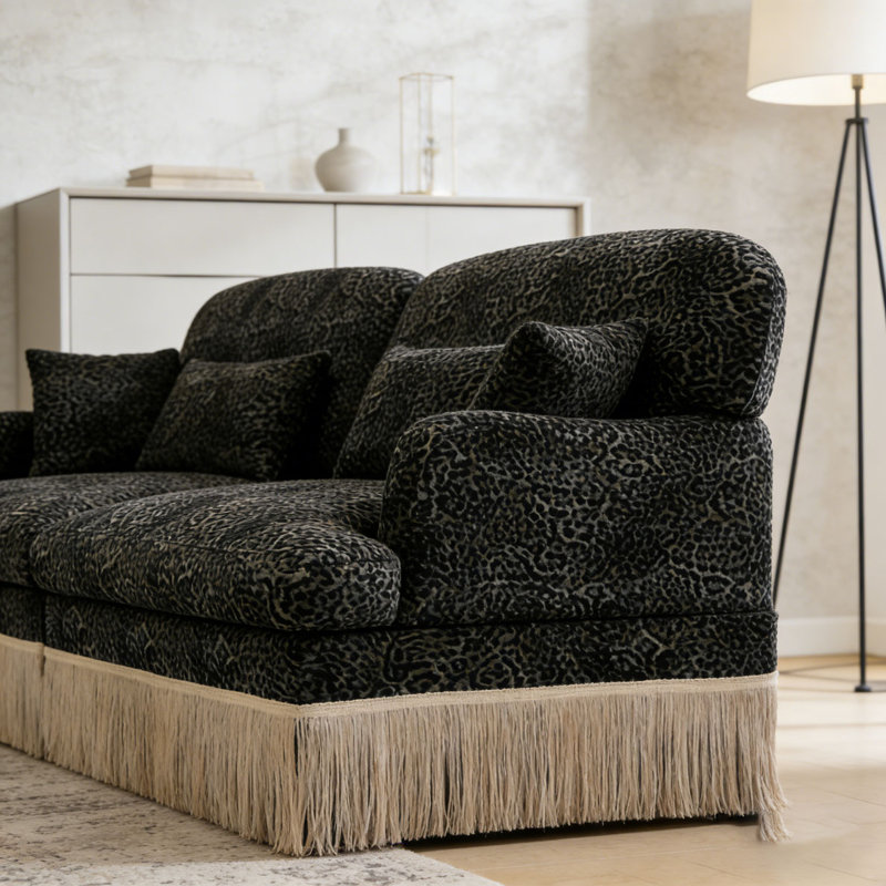Canapé Comfy Chenille Leopard, Green+2seat