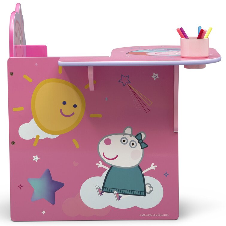 Peppa Pig Kids Desk with Cup Holder