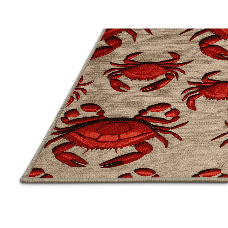 Tapis nautique lavable Crabs, Tapis de couloir 2 pi x 5 pi