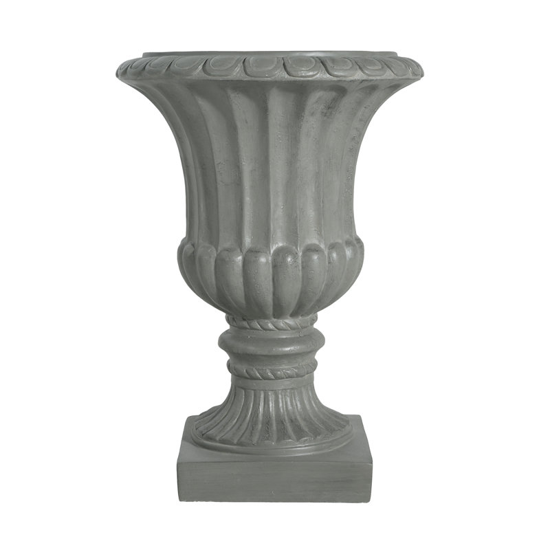 Urne de jardin pour l'extérieur, gris, Gris